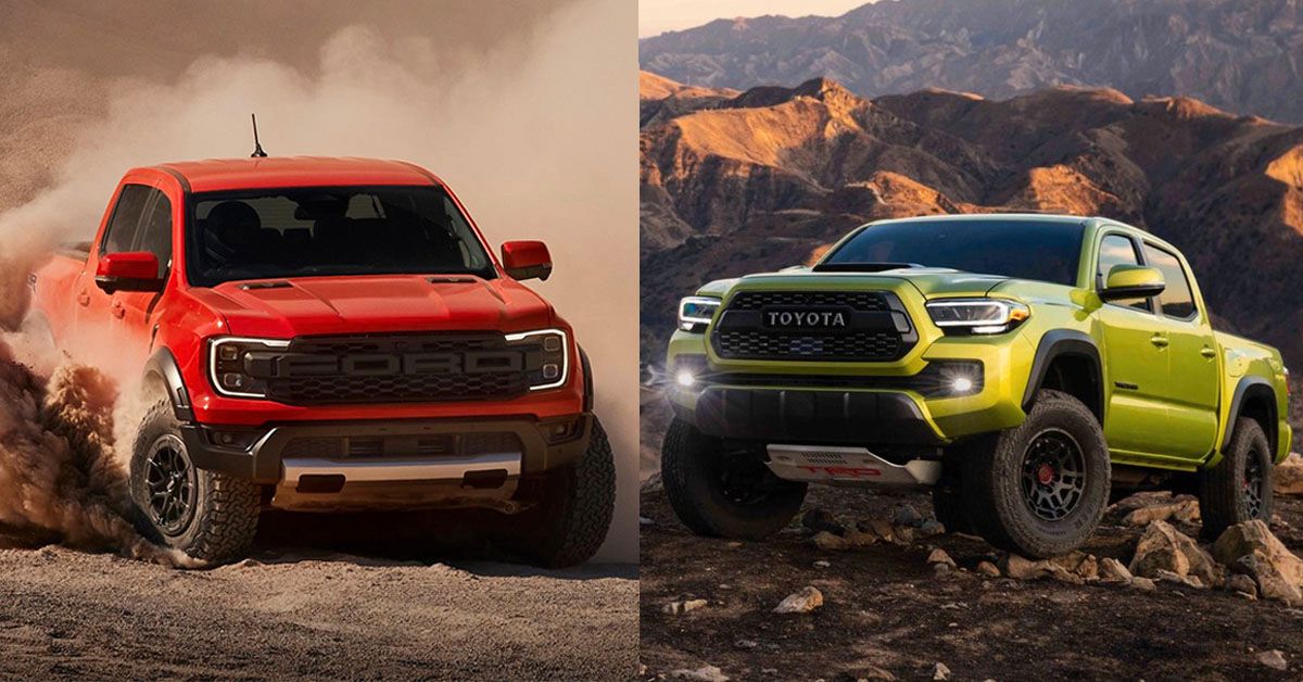 Ranger Raptor vs Toyota